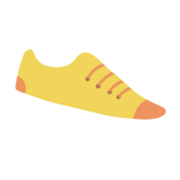 Yellow sport shoes illustration png