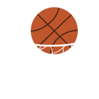 basketbal met ring illustratie png