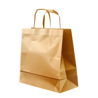Brown paper bag. Paper shopping bag isolated. Zero plastic waste carton shopping bag. Eco friendly substitute to plastic bags png