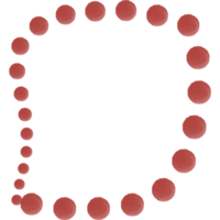 mezzitoni quadrato, copia spazio incorniciato di cerchio modello png