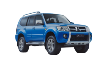 A blue color car png