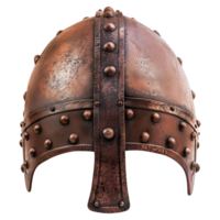 3D render of a Viking helmet with horns isolated on a transparent background png