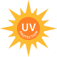 UV radiation protection icon solar ultraviolet light symbol for graphic design, logo, website, social media, mobile app, UI illustration. png