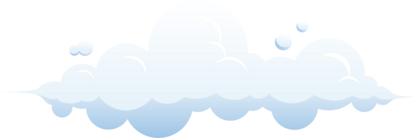 blauw wolk lucht kromme bubbel comfort gevoel illustratie ontwerp isoleren png