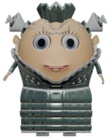 3D personage alien queen silver png