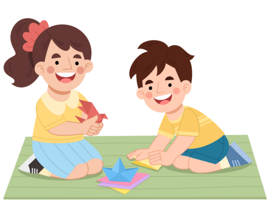 Cartoon Kids Playing PNGs for Free Download