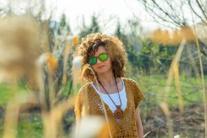 Girl posing in nature photo