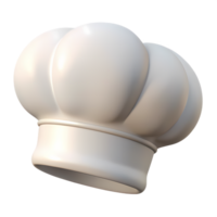 3d capocuoco cappello per cucinando, culinario, e ristorante marchio. ideale per siti web, blog, menu, e legati al cibo disegni. Perfetto per chef, fornai, e cucina temi png