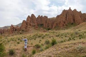 Assy plateau in Tien-Shan mountain Kazakstan photo