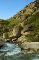 View of the mountain river photo