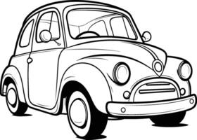 Retro car. isolated on a white background. vector