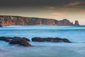 Coastline sunset in Phillip Island, Victoria, Australia photo