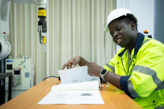 Engineers assembled and tested the functionality of a robotic arm utilized in small industries. photo