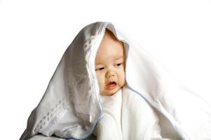 Stunning Studio Portrait of a Charming Young Boy photo