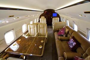 Interior of Business jet photo