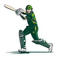 Kricket Spieler Silhouette Symbol Design ohne Hintergrund png