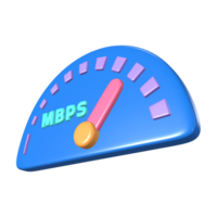 Internet Speed 3D Illustration Icon png