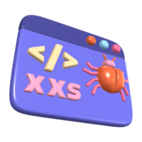 xss 3d Illustration Symbol png