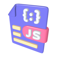 javaScript fil 3d illustration ikon png