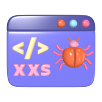 xss 3d Illustration Symbol png