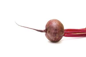 Red fresh beet with a tops of vegetable photo