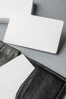 Business cards blank mockup - template photo