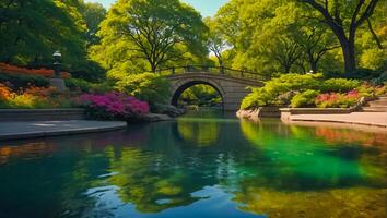 parque central en nueva york foto