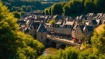 Beautiful city Dinan Belgium photo