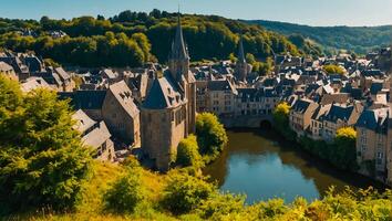 Beautiful city Dinan Belgium photo