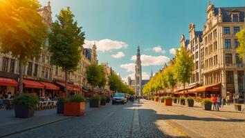 Beautiful city Dinan Belgium photo