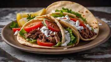 Gyros Greek shawarma photo