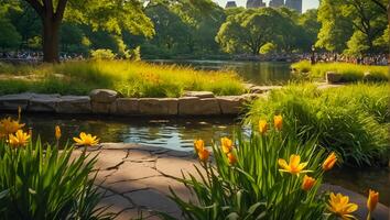 parque central en nueva york foto