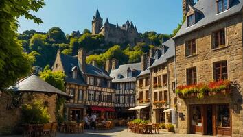 hermosa ciudad dinan Bélgica foto