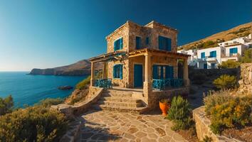 Stunning island of Crete Greece photo