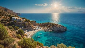 Stunning island of Crete Greece photo