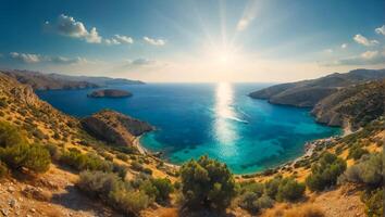 Stunning island of Crete Greece photo