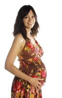 The beautiful young girl, the third trimester of pregnancy photo