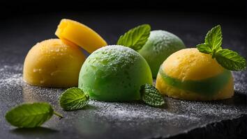 Mochi beautiful ice cream tasty photo