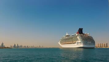 Luxury cruise ship sea photo