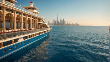 Luxury cruise ship sea photo