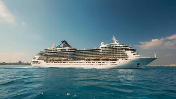 Luxury cruise ship sea photo