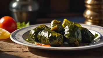 Appetizing dolma in a restaurant photo