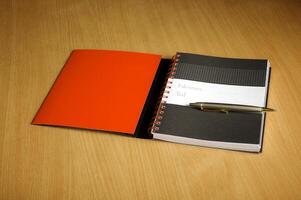 The stylish notebook for business photo