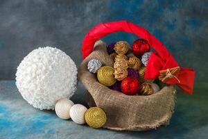 Navidad juguetes en textil antecedentes foto