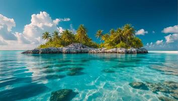 Stunning island of the Bahamas luxurious photo