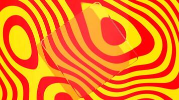 loop animated red and yellow abstract background with a square shaped object video