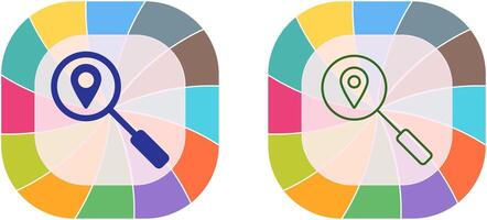 Unique Tracking Services Icon Design vector