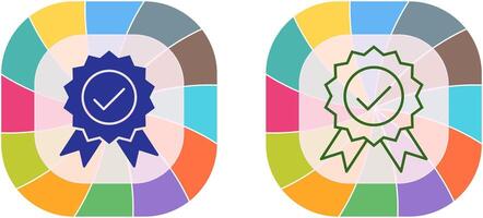 Unique Quality Control Icon Design vector