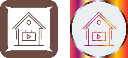 live Broadcast Icon Design vector