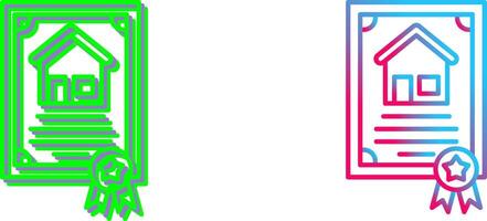 Certificate Icon Design vector